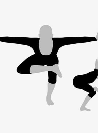 Illustration Of Woman's Yoga Pose In Silhouette Isolated On White : Stock Vector (Royalty Free) 017522