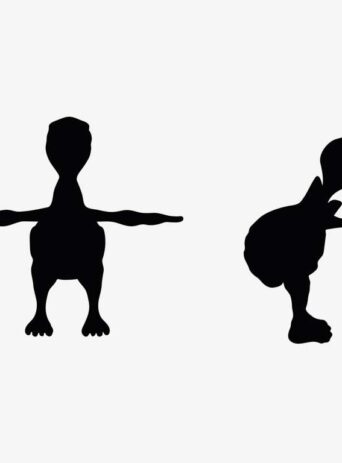 Illustration Of A Turtle Tortoise Standing Pose In Silhouette Isolated On White : Stock Vector (Royalty Free) 017634
