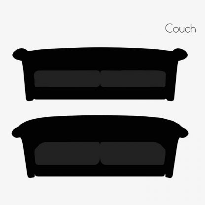 Illustration Of Couch In Silhouette Isolated On White : Stock Vector (Royalty Free) 017228