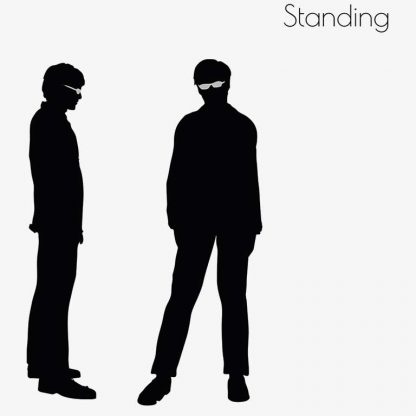 Illustration Of Man Standing Pose In Silhouette Isolated On White : Stock Vector (Royalty Free) 017252