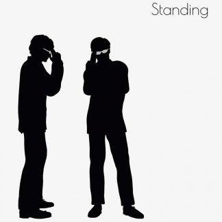 Illustration Of Man Standing Pose In Silhouette Isolated On White : Stock Vector (Royalty Free) 017261