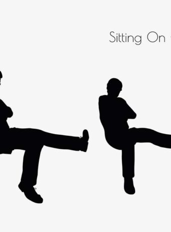 Illustration Of A Man In Sitting On Chair Pose In Silhouette Isolated On White : Stock Vector (Royalty Free) 017307