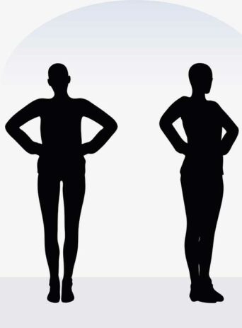 Illustration Of A Woman In Angry Pose In Silhouette Isolated On White : Stock Vector (Royalty Free) 017323