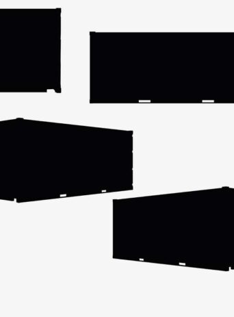 Illustration Of Container In Silhouette Isolated On White : Stock Vector (Royalty Free) 017345