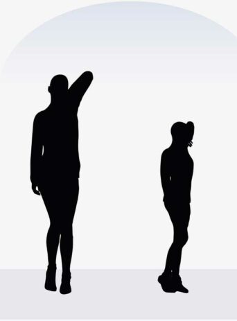 Illustration Of A Woman In Loving Pose In Silhouette Isolated On White : Stock Vector (Royalty Free) 017366