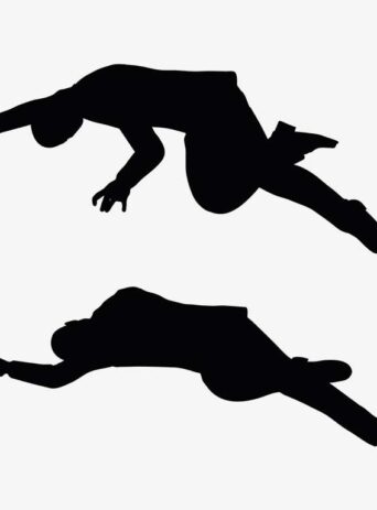 Illustration Of A Man In Collapsed Pose In Silhouette Isolated On White : Stock Vector (Royalty Free) 017401