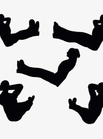 Illustration Of A Man With His Feet Outstretched Pose In Silhouette Isolated On White : Stock Vector (Royalty Free) 017433