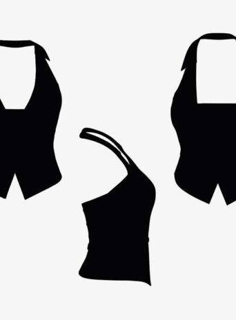 Illustration Of Body Top In Silhouette Isolated On White : Stock Vector (Royalty Free) 017446