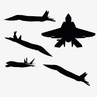 Illustration Of Razorback Strike Fighter In Silhouette Isolated On White : Stock Vector (Royalty Free) 017454
