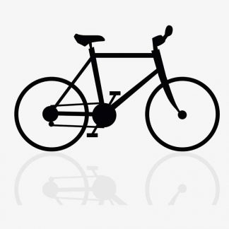 Illustration Of Velocipede In Silhouette Isolated On White : Stock Vector (Royalty Free) 017455
