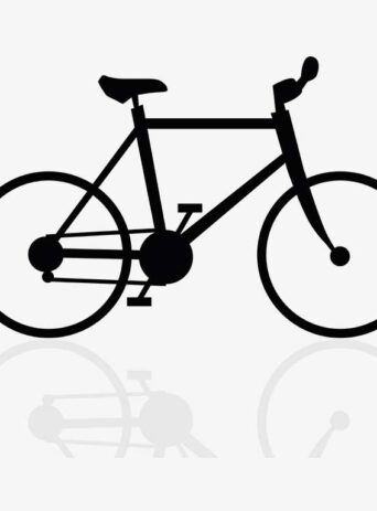 Illustration Of Velocipede In Silhouette Isolated On White : Stock Vector (Royalty Free) 017455
