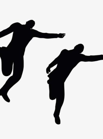 Illustration Of A Man In Sprawled On Back Pose In Silhouette Isolated On White : Stock Vector (Royalty Free) 017457