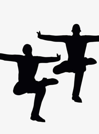 Illustration Of A Man In Yoga Pose In Silhouette Isolated On White : Stock Vector (Royalty Free) 017469