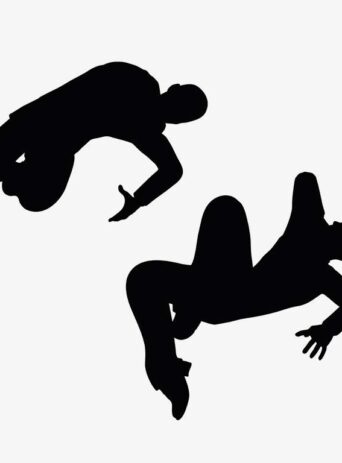 Illustration Of A Man In Collapsed Pose In Silhouette Isolated On White : Stock Vector (Royalty Free) 017474