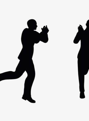 Illustration Of A Man Holding A Gun Pose In Silhouette Isolated On White : Stock Vector (Royalty Free) 017478