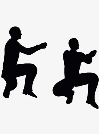 Illustration Of A Man Holding A Gun Pose In Silhouette Isolated On White : Stock Vector (Royalty Free) 017479