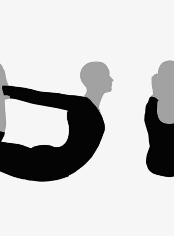 Illustration Of A Woman In Yoga Pose In Silhouette Isolated On White : Stock Vector (Royalty Free) 017494