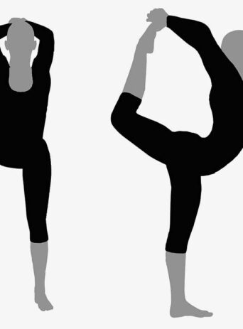 Illustration Of A Woman In Yoga Pose In Silhouette Isolated On White : Stock Vector (Royalty Free) 017495