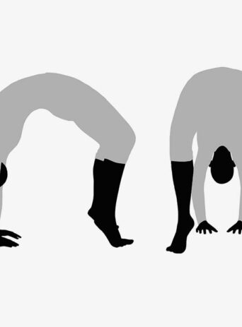Illustration Of A Woman In Yoga Pose In Silhouette Isolated On White : Stock Vector (Royalty Free) 017496